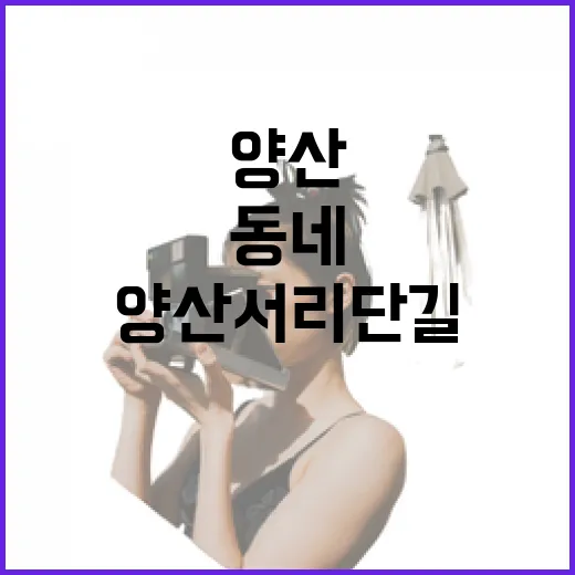 양산 서리단길, 동네 산책의 매력