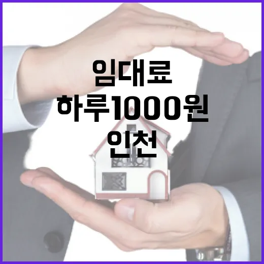 하루 1000원 임대료 인천 천원주택 신청 안내