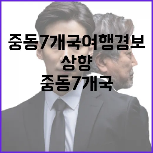 중동 7개국 여행경보 상향과 UAE 국민 전세기 지원