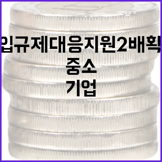 중소기업 수입규제 대응 지원 2배 확대