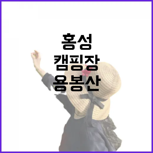 홍성 용봉산 캠핑장 딸기체험 명소