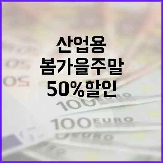 산업용 전기료 낮추고 봄가을 주말 50% 할인