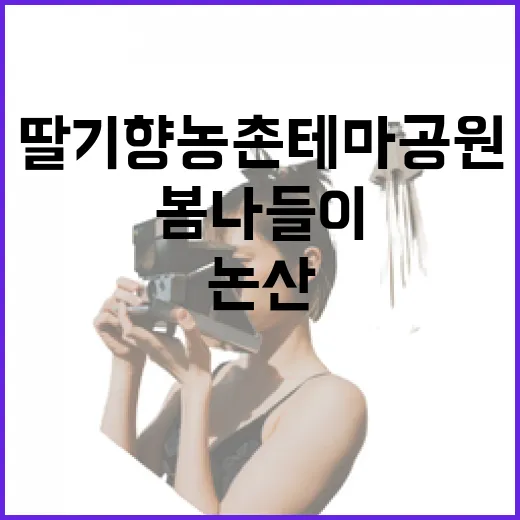 논산 딸기향 농촌테마공원 봄나들이 명소