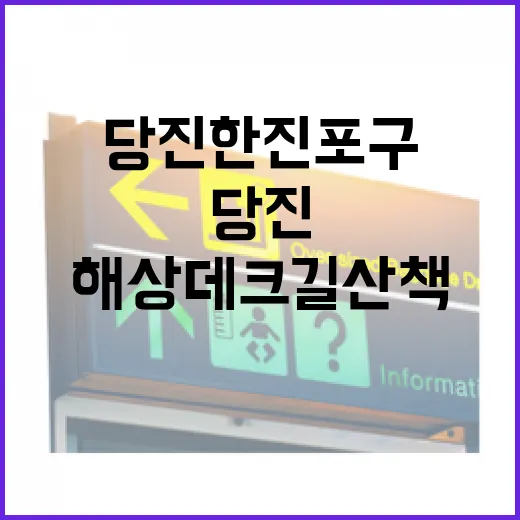 당진 한진포구 해상데크길 산책 명소