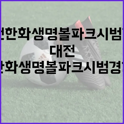 대전 한화생명볼파크 시범경기와 교통 안내