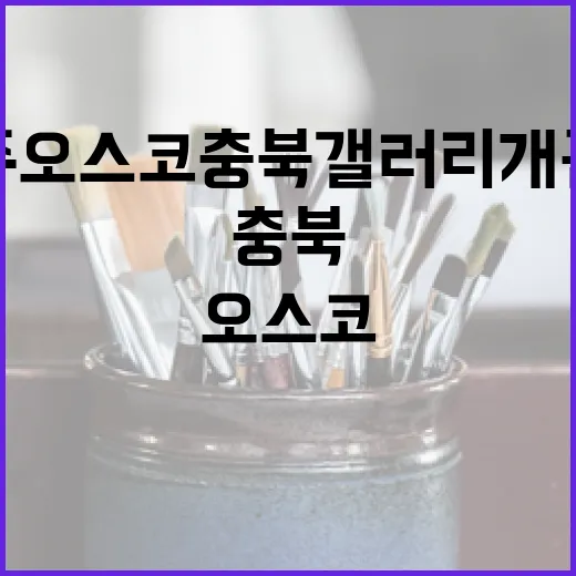 청주 오스코 충북갤러리 개관전 현장