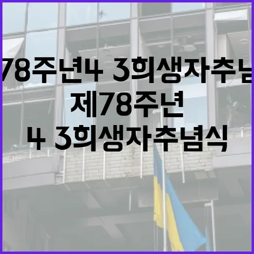 제78주년 4·3희생자 추념식 평화의 약속