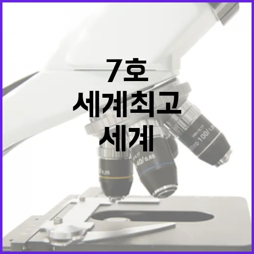 다목적 7호·차중 3호, 세계 최고 관측력 입증