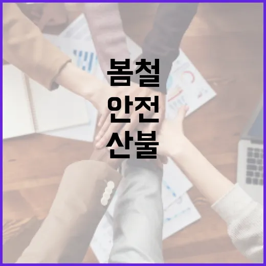 봄철 산불, 안전 행동 요령 완벽 정리