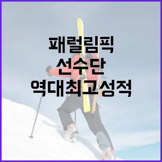 역대 최고 성적 동계패럴림픽 선수단 귀국 환영