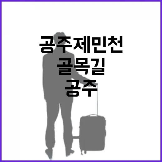 공주 제민천 골목길, 천년 역사와 감성 산책