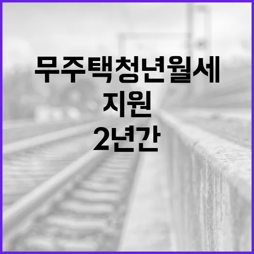 무주택 청년 월세 2년간 지원