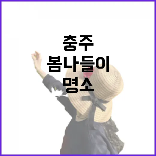 남한강 품은 충주 중앙탑 봄나들이 명소