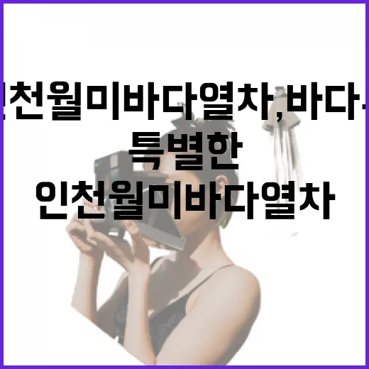 인천 월미바다열차, 바다 위 특별한 여행