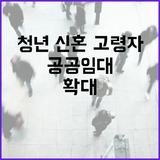 맞춤형 공공임대주택 확대, 청년·신혼·고령자 지원 강화