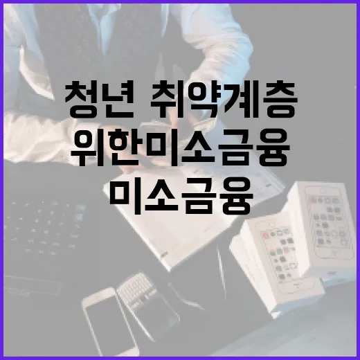청년·취약계층 위한 미소금융 2배 확대