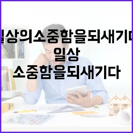 일상의 소중함을 되새기다