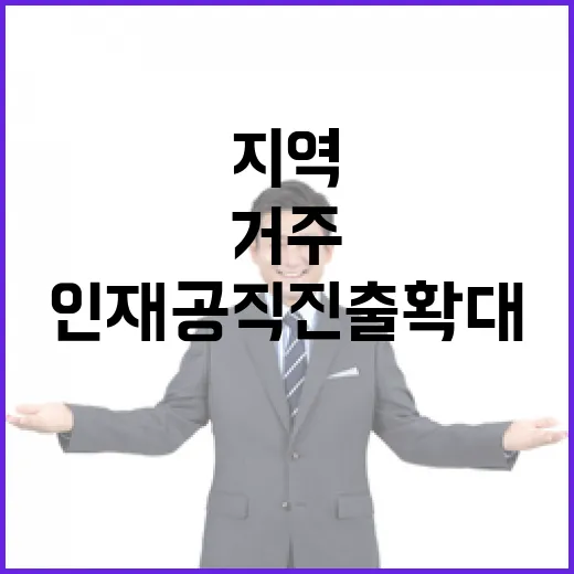 15년 거주 지역인재 공직 진출 확대 가점 도입