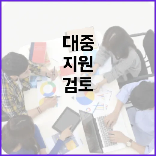 대중교통비 지원, 현재 검토 단계