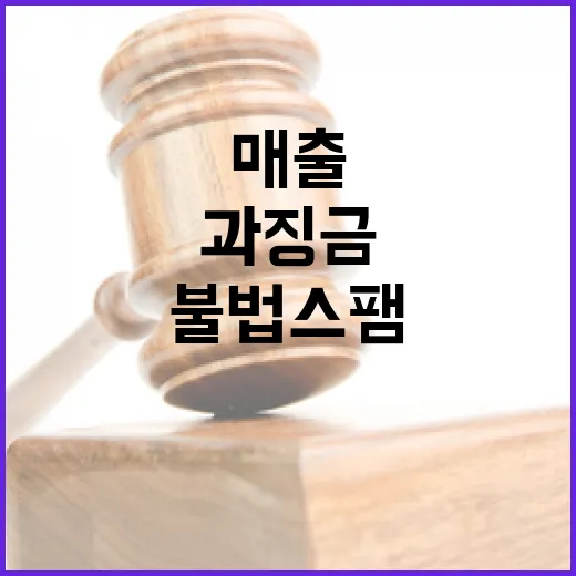 불법스팸 과징금 강화, 매출 6%까지 부과