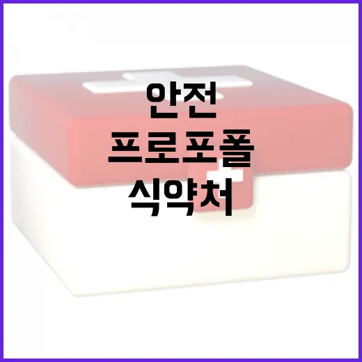 식약처, 프로포폴 안전관리 강화 약속