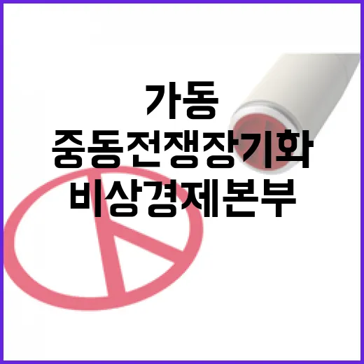 중동 전쟁 장기화, 정부 비상경제본부 가동