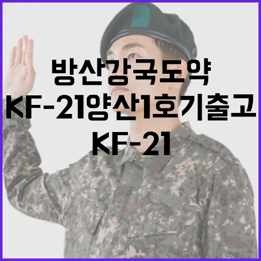 KF-21 양산 1호기 출고, 방산 강국 도약 신호탄