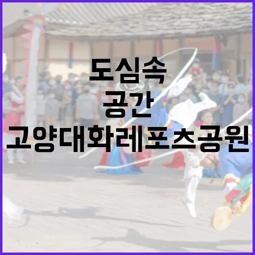 고양 대화레포츠공원, 도심 속 복합 휴식 공간