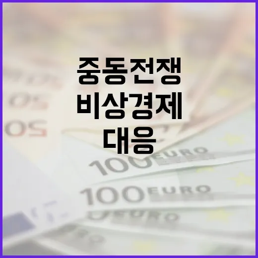 중동전쟁 비상경제 총력 대응 나선다
