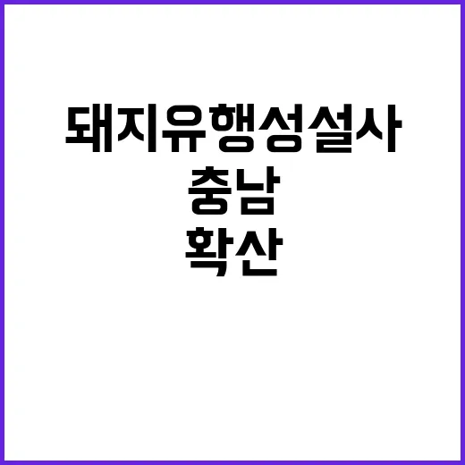 충남 돼지유행성설사…