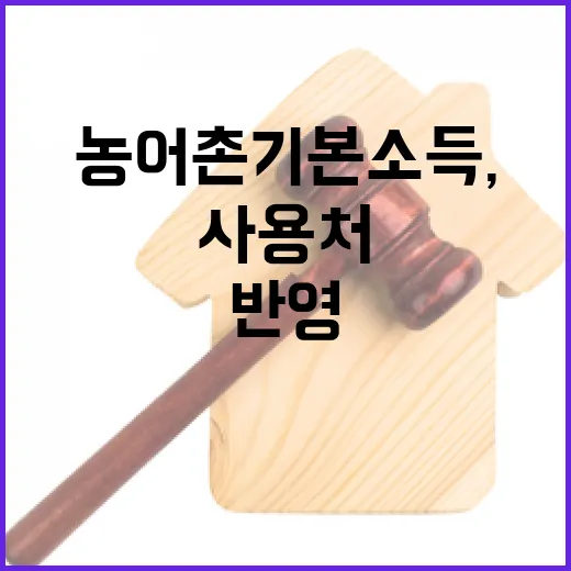 농어촌 기본소득, 현장 목소리 반영해 사용처 확대