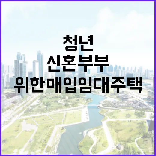 청년·신혼부부 위한 매입 임대주택 신청 개시