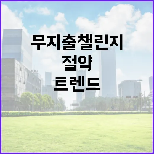 무지출 챌린지, 절약의 새 트렌드