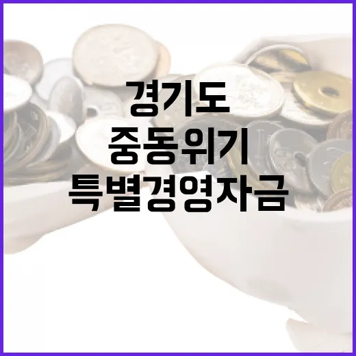 중동 위기 경기도 특별경영자금 지원