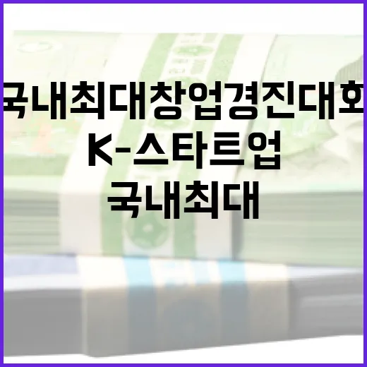 국내 최대 창업경진대회 '올해의 K-스타트업' 출범