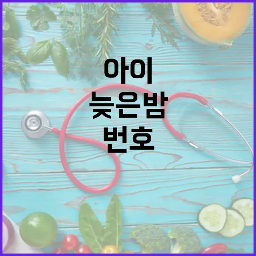 늦은 밤 아이 돌봄, 전국 대표번호로 간편 신청