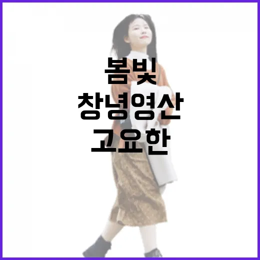 창녕 영산 봄빛 속 고요한 산책길