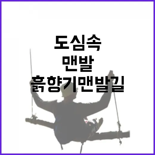 도심 속 자연 만끽, 경기 흙향기 맨발길 체험기