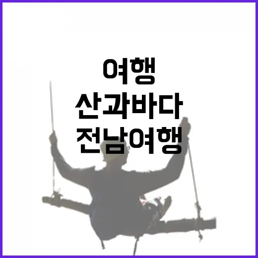 전남 여행, 산과 바다의 매력 대결