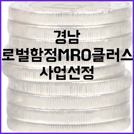 경남, 글로벌 함정 MRO 클러스터 사업 선정