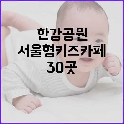 한강공원서 만나는 서울형 키즈카페 30곳 개장