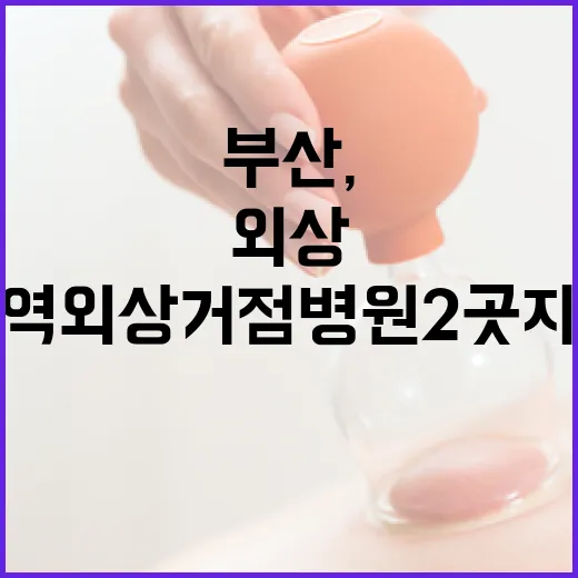 부산, 전국 최초 지역외상거점병원 2곳 지정