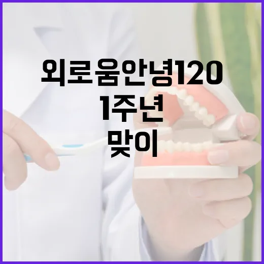 24시간 상담 '외로움안녕120' 1주년 맞이