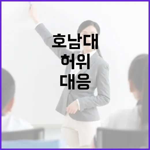 호남대 허위학위 사안 교육부 엄정 대응