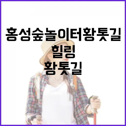 홍성 숲놀이터 황톳길 힐링 산책