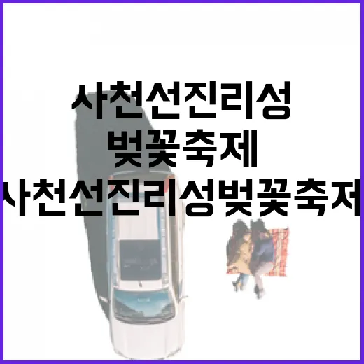 사천 선진리성 벚꽃축제 봄의 향연