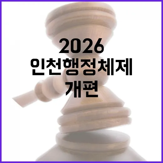2026 인천 행정체제 대대적 개편