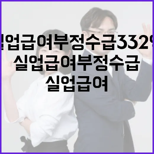 실업급여 부정수급 332억, 사실은