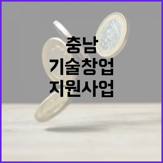 충남 기술창업 지원사업, 최대 1020만원 지원