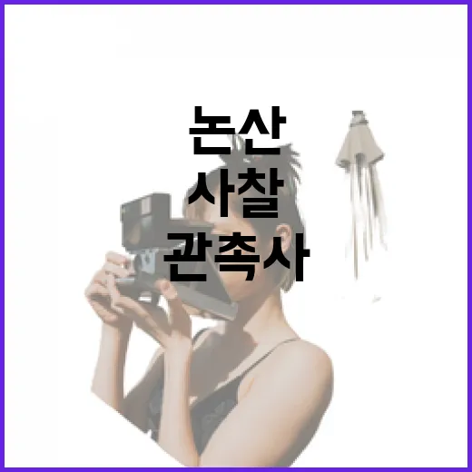 논산 관촉사 봄꽃과 사찰의 조화